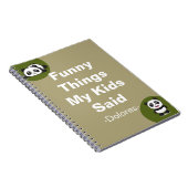 Carnet Ce Que Mes Enfants Ont Dit De Drôle (Côté Droit)