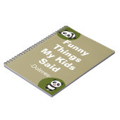 Carnet Ce Que Mes Enfants Ont Dit De Drôle (Côté gauche)