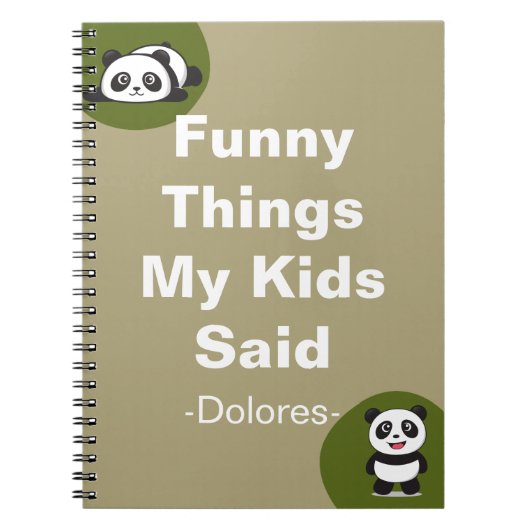 Carnet Ce Que Mes Enfants Ont Dit De Drôle (Devant)
