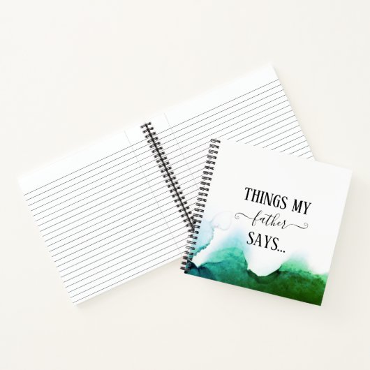 Carnet Ce que mon père dit Funny Notebook (Intérieur)