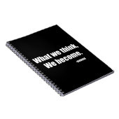 Carnet Ce que nous pensons devenir. Bouddha (Côté Droit)