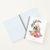 Carnet Ce que vous imaginez créer une femme Pose Monogram (Intérieur)