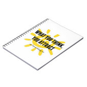 CARNET CE QUE VOUS PENSEZ ATTIRER CARNET/JOURNAL (Côté gauche)