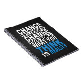 Carnet Ce Que Vous Pensez Est Réalité - Motivation (Côté Droit)