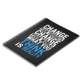 Carnet Ce Que Vous Pensez Est Réalité - Motivation (Côté gauche)