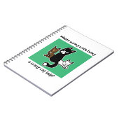 Carnet Ce qui est erroné avec être une dame folle de chat (Côté gauche)