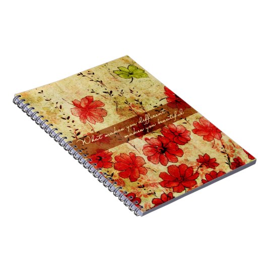 Carnet Ce qui fait vous différents vous rend beaux (Côté Droit)