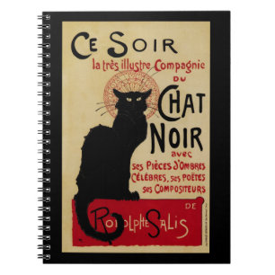 Carnet Ce Soir Conversation Noir Chat noir, Art Nouveau V