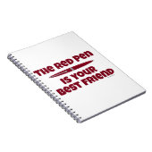 Carnet Ce Stylo Rouge Meilleur Ami Édition Slogan (Côté Droit)