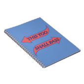 Carnet Ce Trop Devrait Passer Le Slogan De Récupération D (Côté Droit)