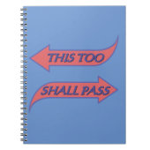 Carnet Ce Trop Devrait Passer Le Slogan De Récupération D (Devant)