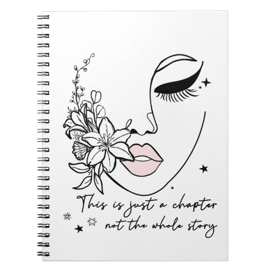 Carnet Ceci est juste un chapitre Citation positive  (Devant)