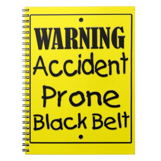 Carnet Ceinture noire à risque d'accident (Devant)