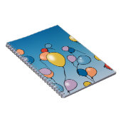 Carnet Célébration d'anniversaire avec ballons (Côté Droit)