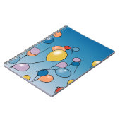 Carnet Célébration d'anniversaire avec ballons (Côté gauche)
