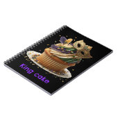 Carnet Célébration de Cupcake Masqué Mardi Gras (Côté gauche)