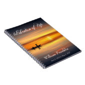 Carnet Célébration de la Vie Couché de Soleil sur l'Océan (Côté Droit)