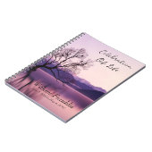 Carnet Célébration de Life Lake Sunset Tree Paysage (Côté gauche)