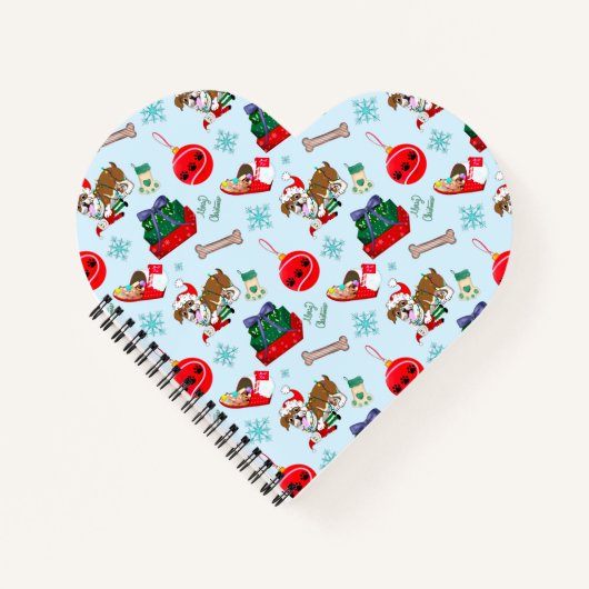 Carnet Célébration De Noël Avec Goofy Bulldog (Devant)