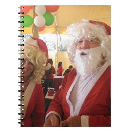 Carnet Célébration de Noël de père Noël et Mme Claus - Fe (Devant)