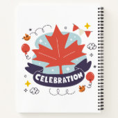 Carnet Célébration festive de la feuille d'érable (Dos)