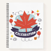 Carnet Célébration festive de la feuille d'érable (Devant)