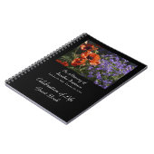 Carnet Celebration of Life Guest Book, Orange Poppies (Côté gauche)
