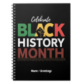 Carnet Célébrer le Mois de l'histoire des Noirs honorer l (Devant)