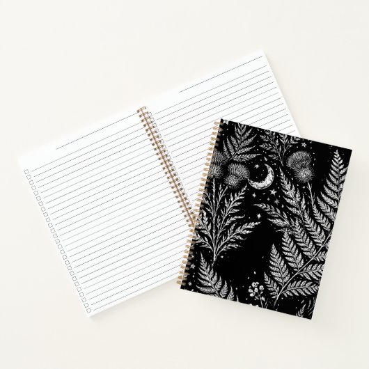 Carnet Celestial Fern Moon Notebook (Intérieur)