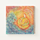Carnet Celestial Orb: Winged Hare on Silken Brocade (Dos)