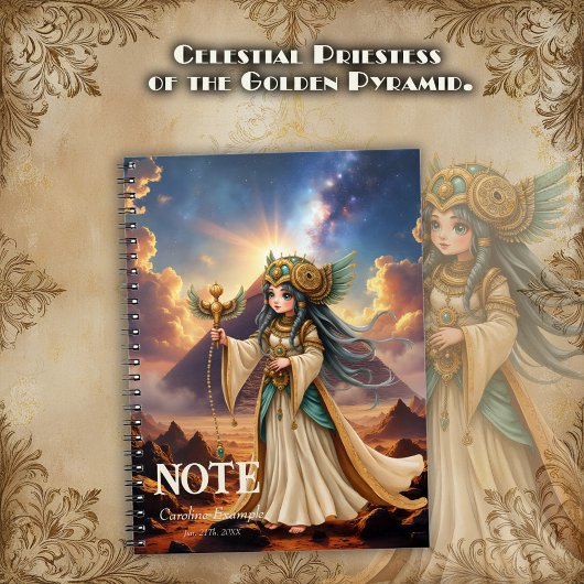 Carnet Celestial Priestess of the Golden Pyramid
