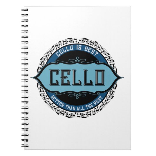 Carnet Cello Best Music Note Circle (Devant)