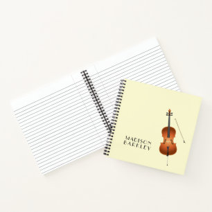 Carnet Cello Musicien Musique Enseignant Chaîne Orchestr