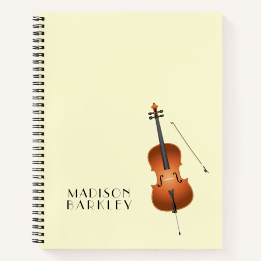 Carnet Cello Musicien Musique Enseignant Chaîne Orchestre (Devant)