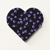 Carnet Cellules bleues de minuit, cloches, Bellflowers (Dos)