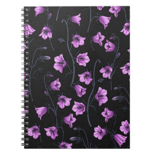 Carnet Cellules bleues de minuit, cloches, Bellflowers 2