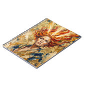 Carnet Celtic Fire Goddess Brigid Gold Leaf Fantasy Art (Côté gauche)