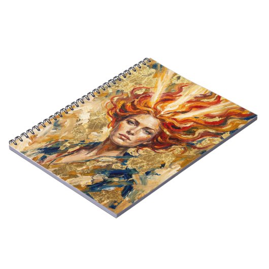Carnet Celtic Fire Goddess Brigid Gold Leaf Fantasy Art (Côté gauche)