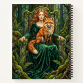 Carnet Celtic Forest Queen Red Fox Witch Fantasy Art ( (Dos)