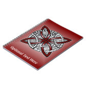 Carnet Celtic Knot Original Design Rouge (Côté gauche)
