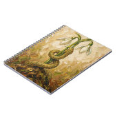 Carnet Celtic Snake Snowdrops Imbolc Rebirth Fantasy Art (Côté gauche)