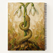 Carnet Celtic Snake Snowdrops Imbolc Rebirth Fantasy Art (Dos)