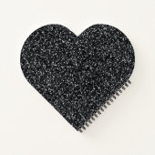 Carnet Cendre Noir Pailleté (Dos)