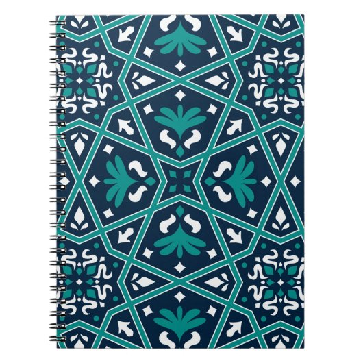 Carnet Céramique colorée islamique transparente (Devant)