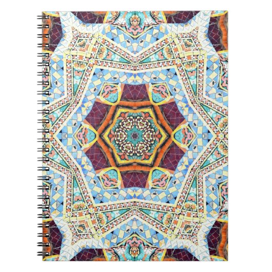 Carnet Céramique kaléidoscope : Texture de surface Abstra (Devant)