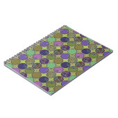 Carnet Cercle Abstrait Vert Violet (Côté gauche)
