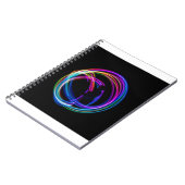 Carnet cercle arc-en-ciel néon (Côté gauche)