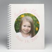 Carnet Cercle centré et script