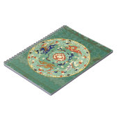 Carnet Cercle chinois antique bleu vert (Côté gauche)