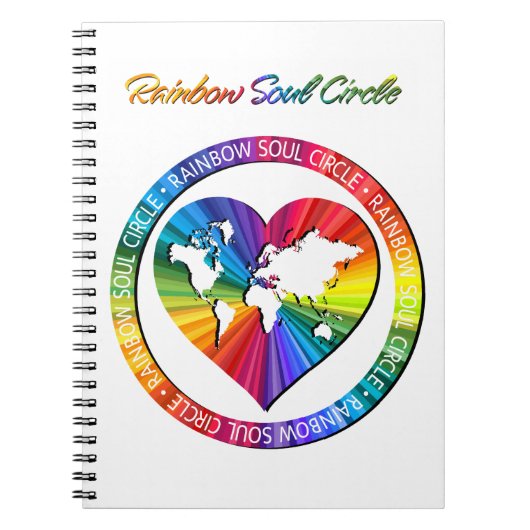 Carnet Cercle de l'âme arc-en-ciel (Devant)